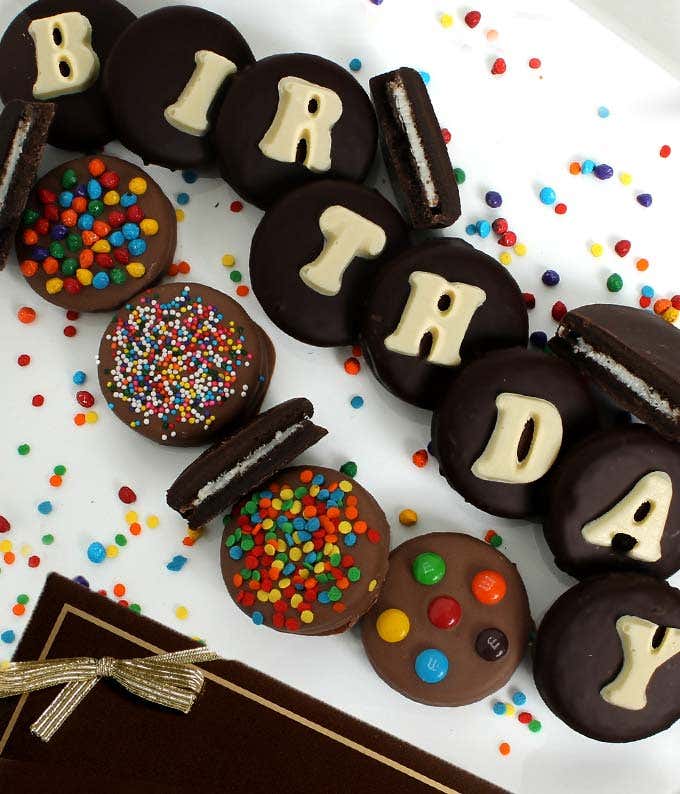 Birthday Chocolate Covered OREO Cookies