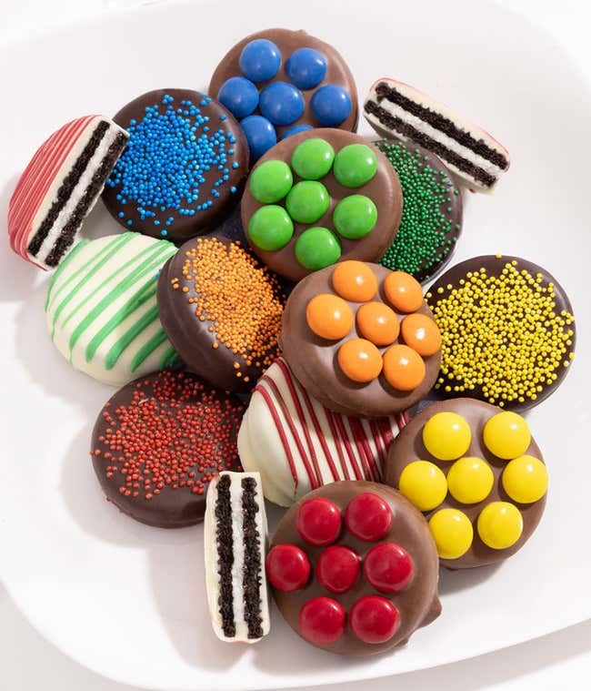 Rainbow Chocolate Covered OREO&reg; Cookies