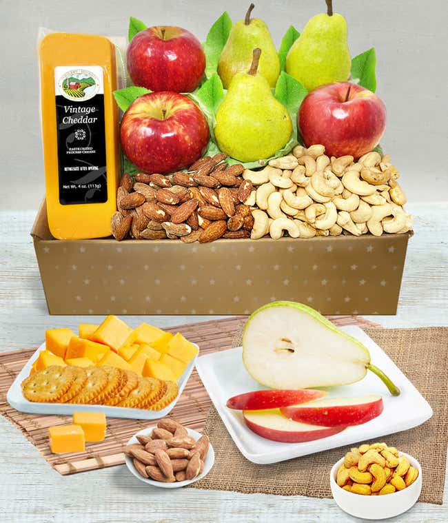 Classic Fruit, Cheese, &amp; Nut Gift Basket