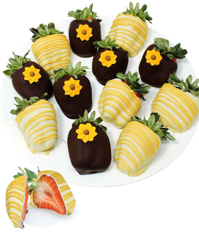 Chocolate Covered Sunflower Strawberries