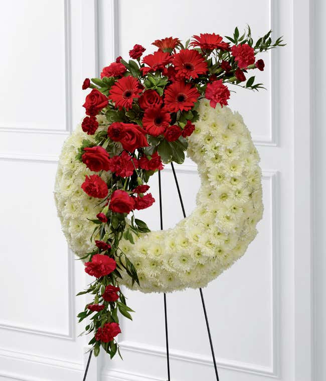 The FTD&reg; Graceful Tribute Wreath