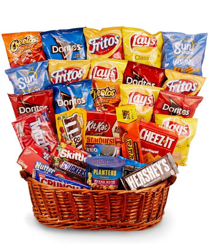 Chips, Candy & More Gift Basket