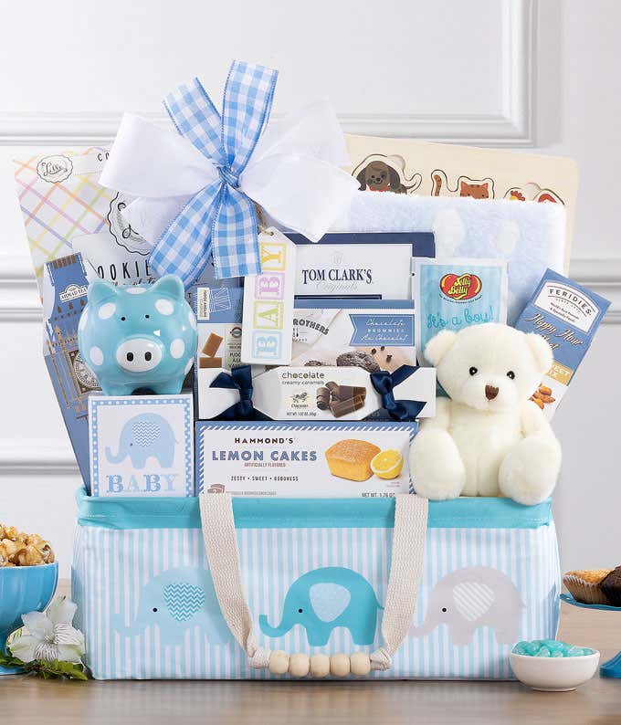 Beaming Baby Boy Gift Basket