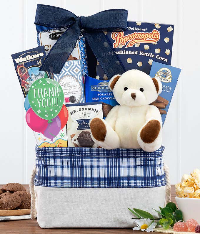 Big Bear Hug Thank You Gift Basket