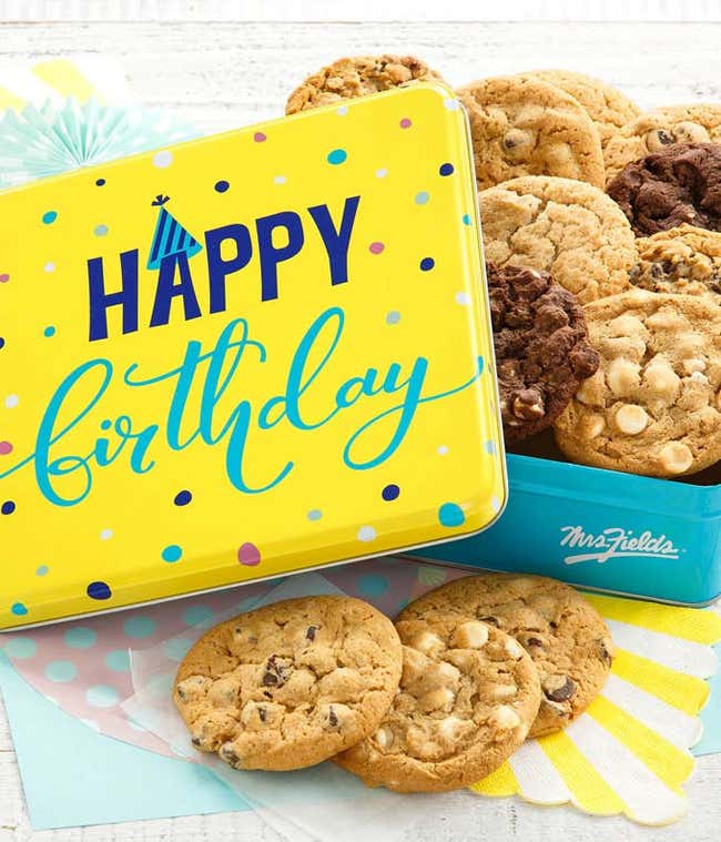 Happy Birthday! Dozen Cookies Tin
