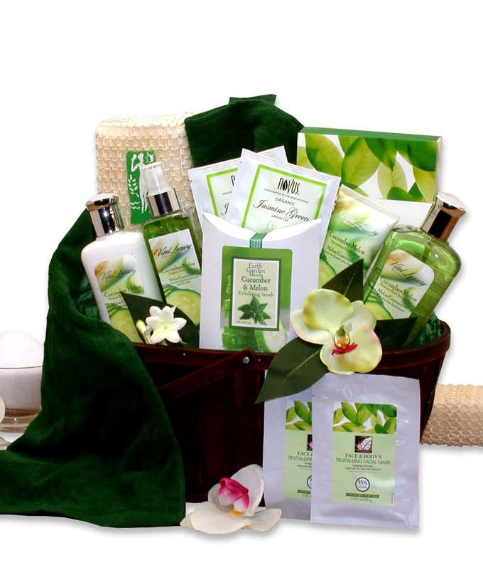 Cucumber Melon Spa Gift Basket